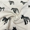 Zebra Baskılı Süprem Parça  Kumaş |  Parça:180*100 cm