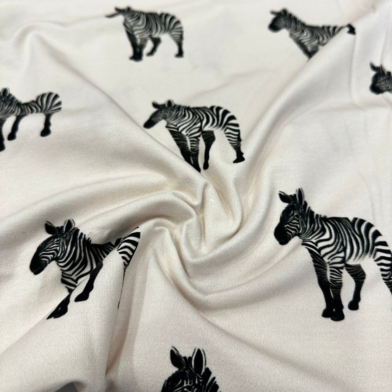 Zebra Baskılı Süprem Parça  Kumaş |  Parça:180*100 cm