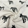Zebra Baskılı Süprem Parça  Kumaş |  Parça:180*100 cm