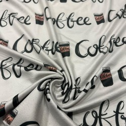 Baskılı Polar Kumaş | Coffe