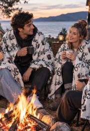 Baskılı Polar Kumaş | Coffee