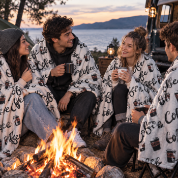 Baskılı Polar Kumaş | Coffe