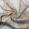 Jakarlı Parça Kumaş  | Pudra-Beyaz | Parça:160*50 cm