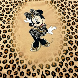 Micky Mouse Baskılı Pano 2 iplik Kumaş 82x180 cm