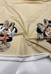 Micky Mouse2 Baskılı Pano 2 iplik Kumaş 82x180 cm