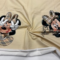 Micky Mouse2 Baskılı Pano 2 iplik Kumaş 82x180 cm