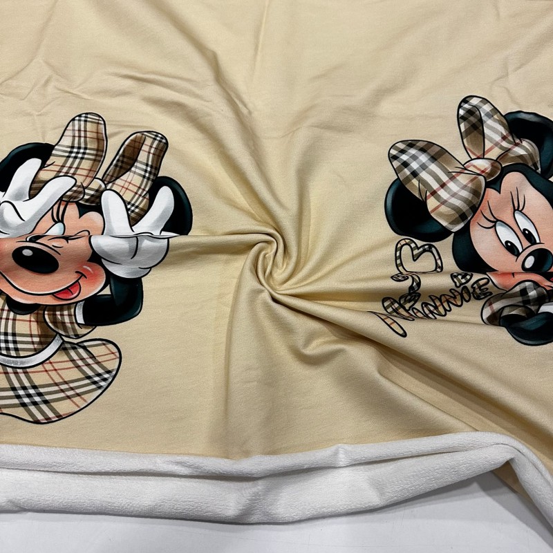Micky Mouse2 Baskılı Pano 2 iplik Kumaş 82x180 cm