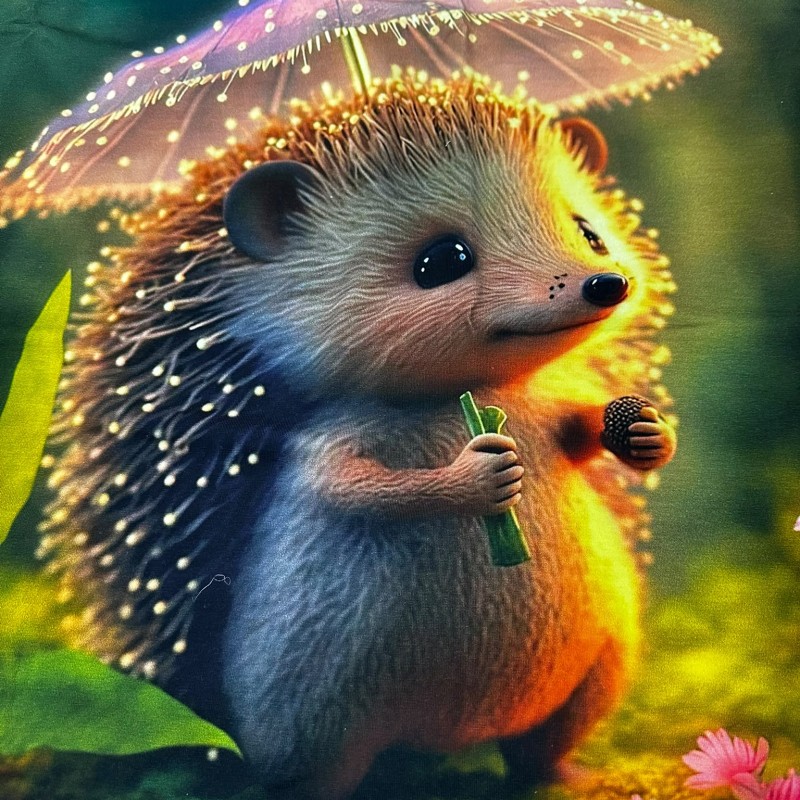 Mini Kirpi Desen Pano 2 iplik Kumaş 82x180 cm
