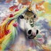 Unicorn At Baskılı Pano 2 iplik Kumaş 82x180 cm