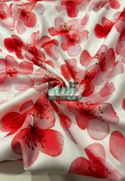 Printed Polar Fleece Fabric | Pomegranate Blossom
