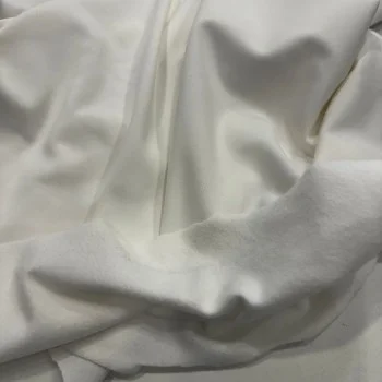 Polyester 3 İplik Şardonlu Kumaş | Beyaz