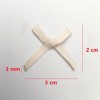 Soft Pudra Fiyonk | 3 mm lik ince şeritlerden