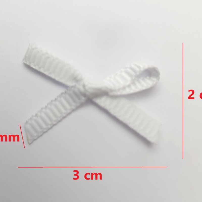 Beyaz Fiyonk | 3 mm lik ince şeritlerden