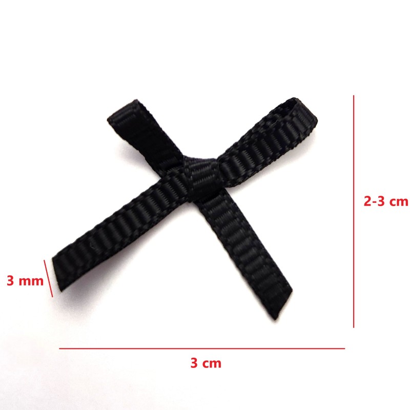 Siyah Fiyonk | 3 mm lik ince şeritlerden