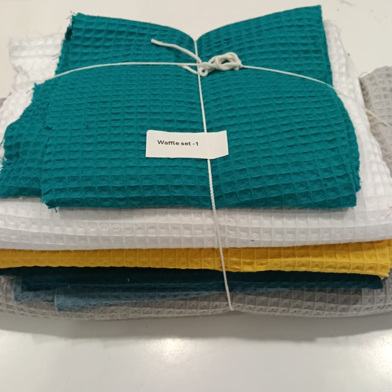 Waffle Pike Kumaş | 100% Pamuk | Parça Set 1