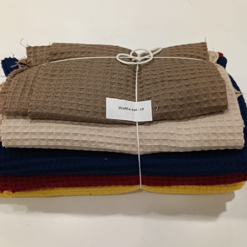 Waffle Pike Kumaş | 100% Pamuk | Parça Set 10