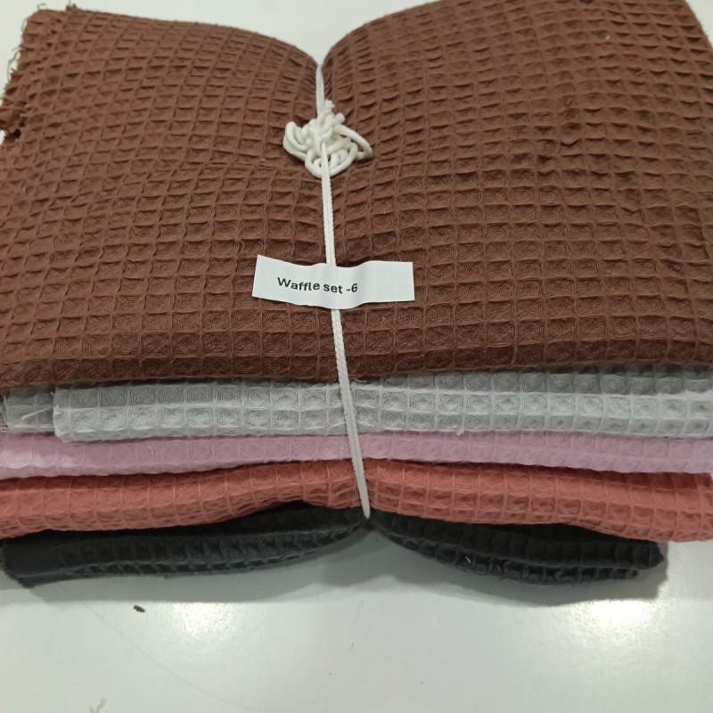 Waffle Pike Kumaş | 100% Pamuk | Parça Set 6