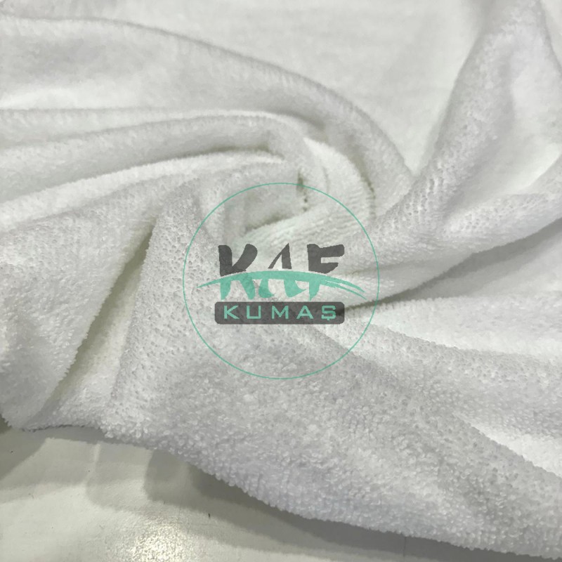 %100 Polyester Havlu Kumaş | Beyaz