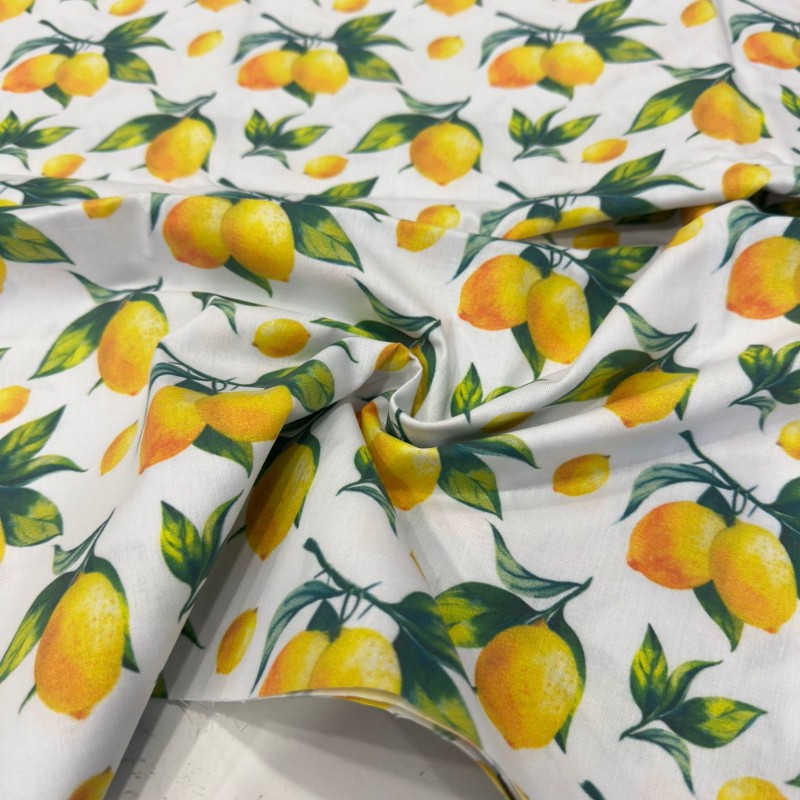 Pamuklu Parça Poplin Kumaş | Limon