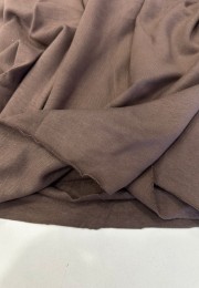 Viskon Parça Ribana Kumaş| Kahverengi | Parça:180*50 cm