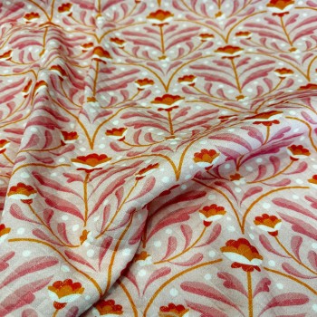 Desenli Kapitone Kumaş |Vintage Çiçek