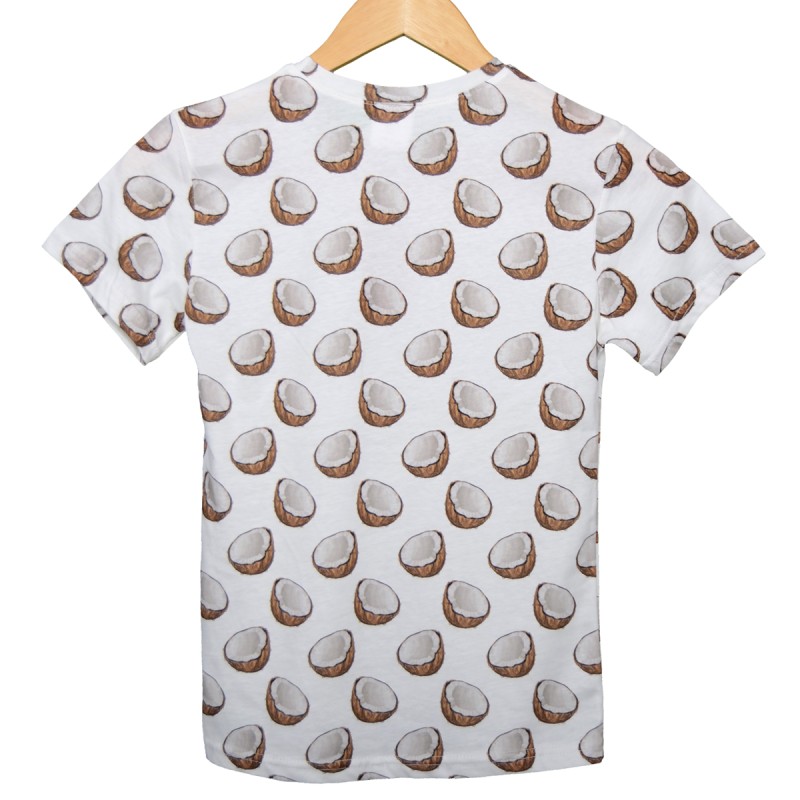 Coconat Desenli Pamuklu Tişört ve Şortlu Çocuk Takım  | Unisex Kalıp