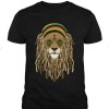 Hippi Aslan Baskılı Siyah T-Shirt | Uniseks