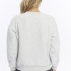 Kadife The Alps Desenli Gri Melanj Yumuşak Dokulu Regular Fit Bisiklet Yaka Kadın Sweatshirt