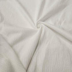 Penye Beyaz Su yolu Kırışık Kumaş | R1-04