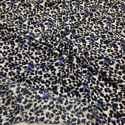 Leopar Desen Kraş Jakarlı Kumaş | D-02