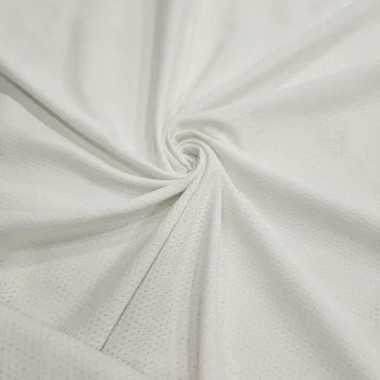 Ekru Delikli Tişörtlük Formalık İnterlok Kumaş | D-05