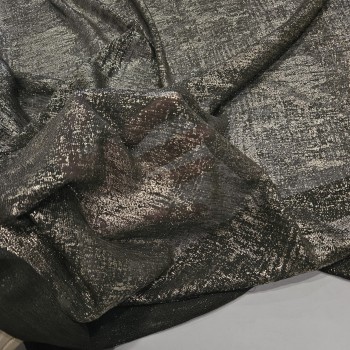 Gold Batik Baskı Haki Parça Kumaş