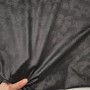 Geometrik Halka Desen Siyah Lyc Süprem Kumaş | R1-12