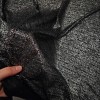 Gümüş Varaklı Delikli Süprem Kumaş | R1-14