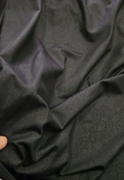 Mat Kaplama Baskı Dantel Desen Siyah Süprem Kumaş | B-13