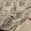 Mat Siyah Batik Desen Kaplama Bej Süprem Kumaş | R2-7