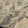 Mat Siyah Batik Desen Kaplama Bej Süprem Kumaş | R2-7