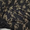 Altın Varak Motif Çiçek Desen Süprem Kumaş | C3-11