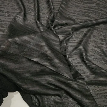 Zebra Desen İnce Örme Kumaş | D-16
