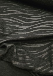 Mat Kaplama Zebra Desen Jakarlı İnterlok Kumaş | X-08