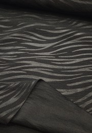 Mat Kaplama Zebra Desen Jakarlı İnterlok Kumaş | X-08