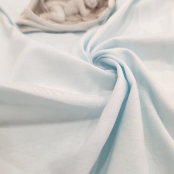 S10 | Buz Mavi Penye Süprem (30/1 - 150 GSM, 180 CM) Tişörtlük Pamuk Kumaş