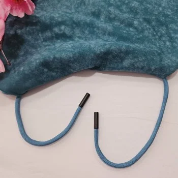İndigo Kordon Bağcık Siyah Renk Uçlamalı 105 cm