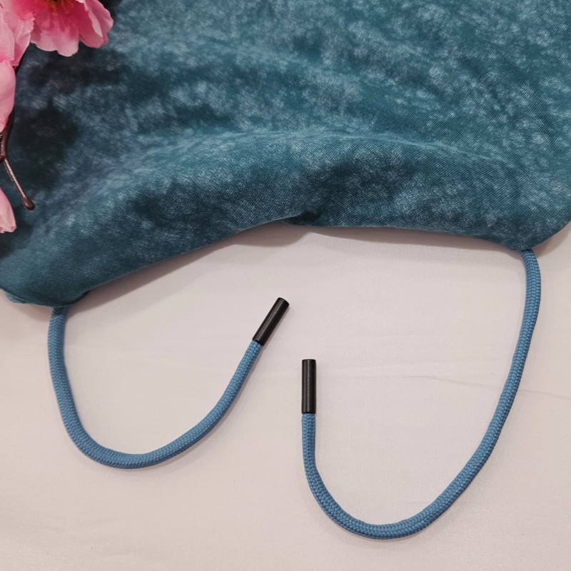 İndigo Kordon Bağcık Siyah Renk Uçlamalı 105 cm