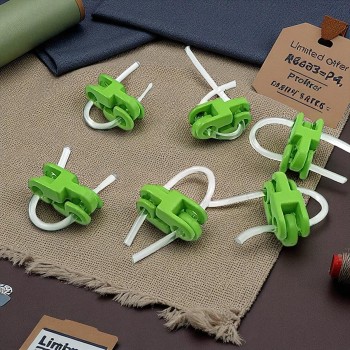 İki Delikli Metal Yeşil Stoper | 4,5 mm Delik Çaplı Mont Stoperi | İp Ucu Stoper
