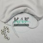 Özel Fırsat* Gri 10'lu Kordon Bağcık Asetat Uçlamalı 135 cm & No 5 Gümüş Renk 20'li Kuşgözü Set