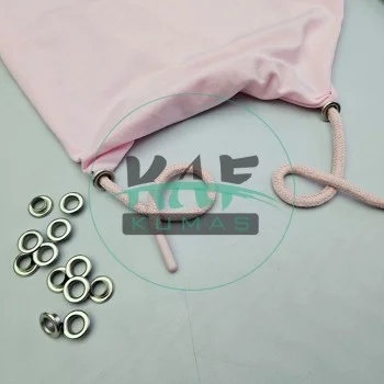 Set Fırsat* Pudra 50'lu Kordon Bağcık Pudra Renk Uçlamalı 120 cm & No 5 Gümüş 100'li Kuşgözü Set