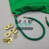 Set Fırsat* Yeşil 50'lu Kordon Bağcık 105 cm & No 5 Gold Renk 100'li Kuşgözü Set