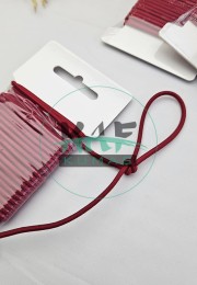 3 mm Yuvarlak Yumuşak Lastik İp 5 mt | Bel Paça Don Lastiği | Aksesuar Lastiği Koyu Kırmızı_148