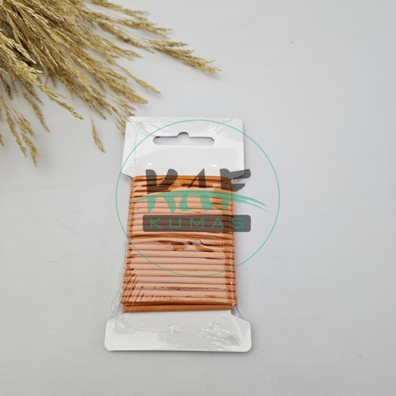 3 mm Yuvarlak Yumuşak Lastik İp 5 mt | Bel Paça Don Lastiği | Aksesuar Lastiği Portakal Rengi_158